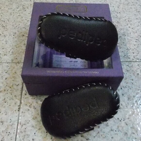 NWB PEDIPED Infant shoe soft soled leather Christopher Brown 1090 X-small 0-6mon - Picture 3 of 5